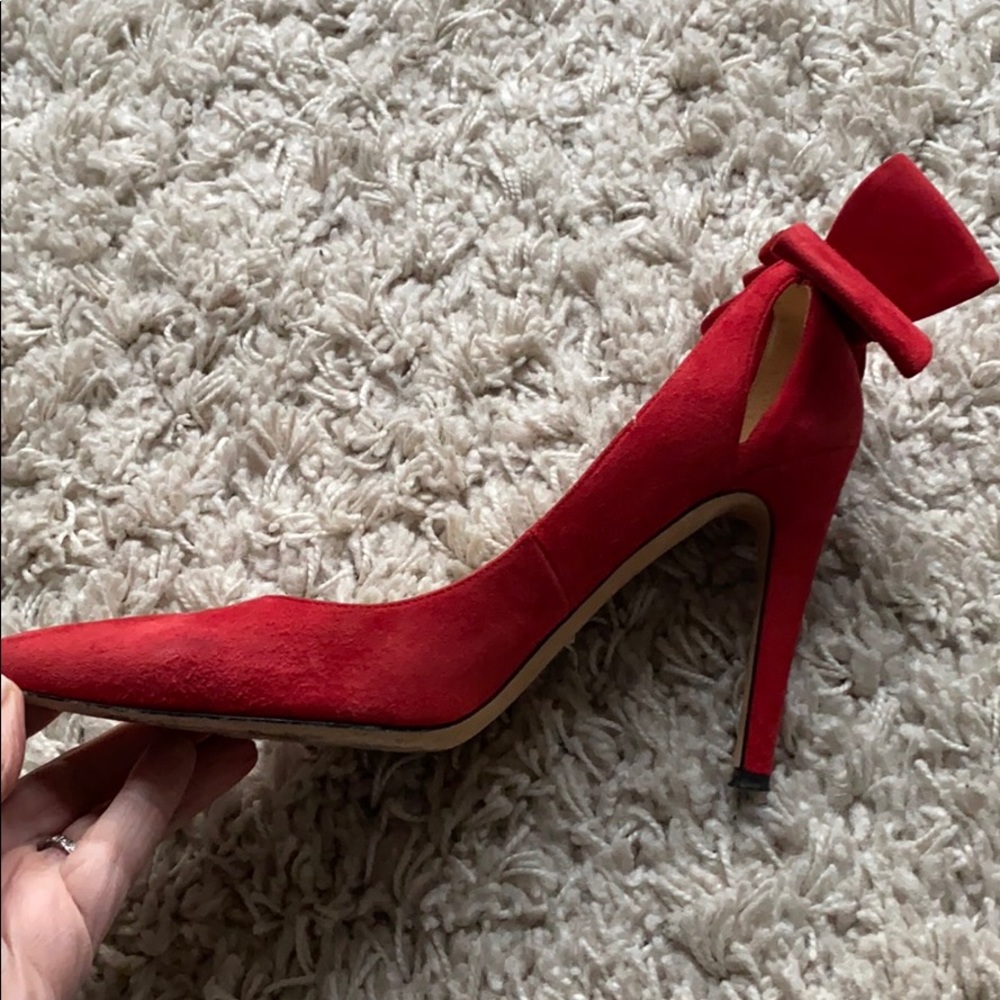 SAKS FIFTH AVENUE Red pumps  size 8 - Picture 7 of 12